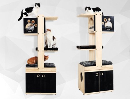 Torre Multifuncional Para Gatos